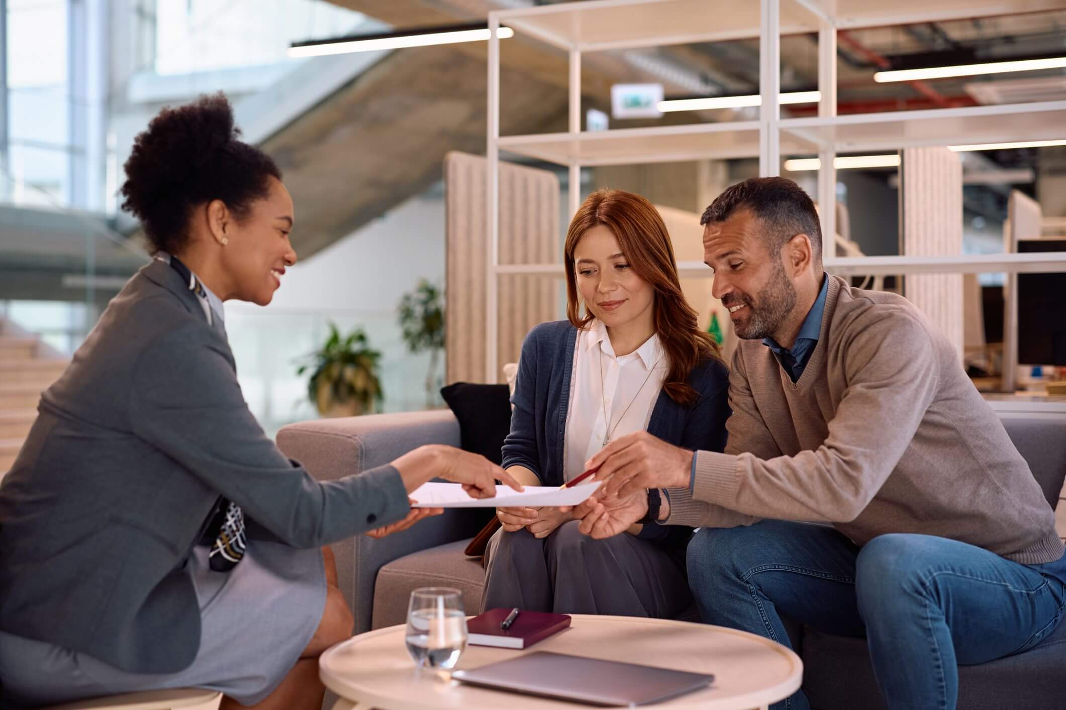 Business meeting in modern office